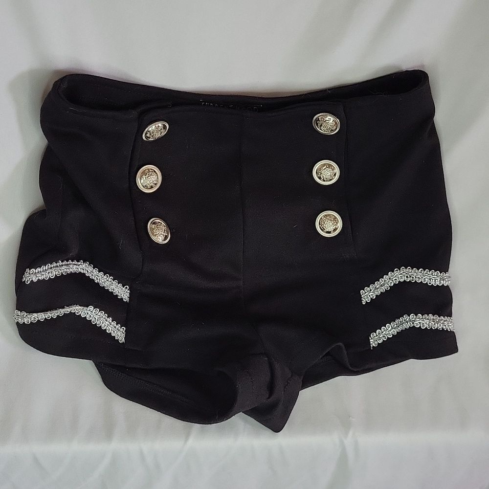 Current Mood Dolls Kill Marching Band Black Parade Short Shorts sz XS